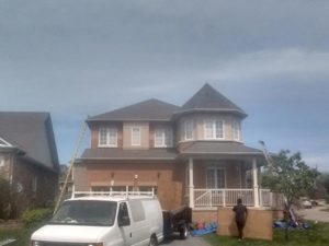 Roof renovation project